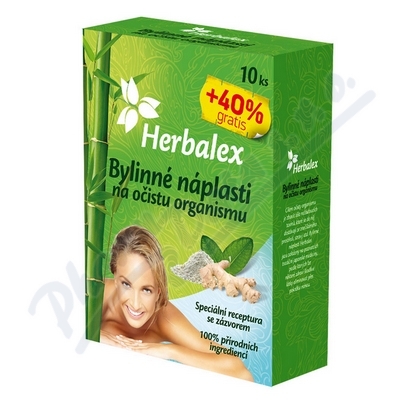 Herbalex bylin. detoxik. náplasti 10ks +40% gratis