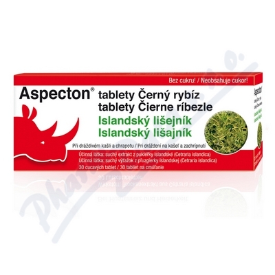 Aspecton tablety Černý rybíz/Island.lišejník 30ks