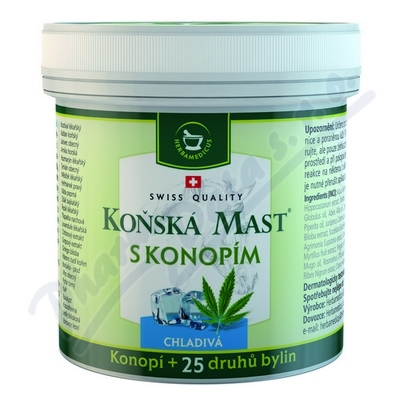 Herbamedicus Koňská mast s konopím chladivá 250ml