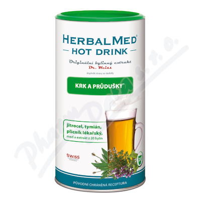 HERBALMED HotDrink Dr.Weiss krk průdušky 180g+vitC