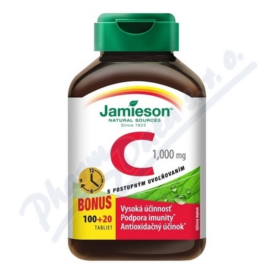 JAMIESON Vitamín C 1000mg s postup.uvol.tbl.100+20