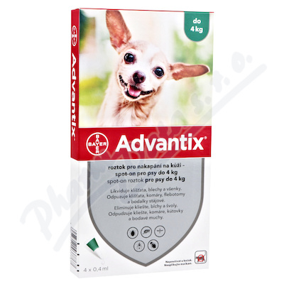 Advantix pro psy do 4kg spot-on 4x0.4ml