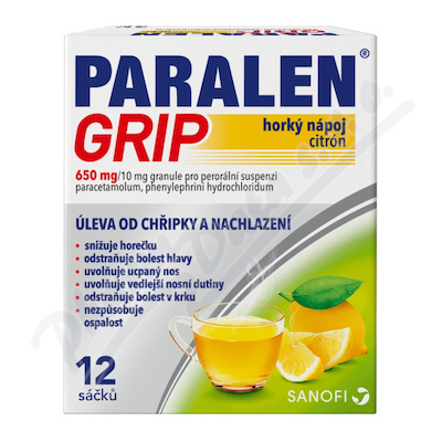 Paralen Grip hork.náp.citr.650/10mg por.gra.sus.12