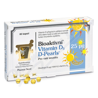 Pharma Nord Bioaktivní Vitamin D3 D-Pearls cps.80
