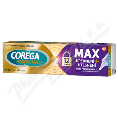 Corega Power Max Upevnění+Utěsnění fixač.krém 40g