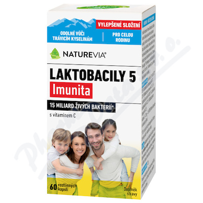 NatureVia Laktobacily 5 Imunita cps.60