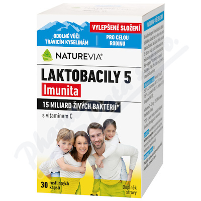 NatureVia Laktobacily 5 Imunita cps.30