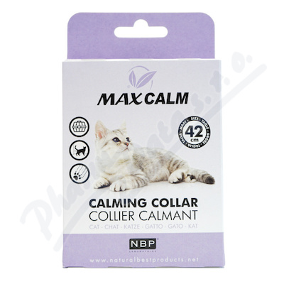 Max Calm zklidň.obojek proti stresu pro kočky 42cm