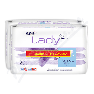 Seni Lady Slim inkon.vložky normal 1+1 2x20ks