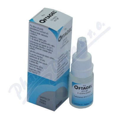 Oftagel gel opht.1x10g/25mg