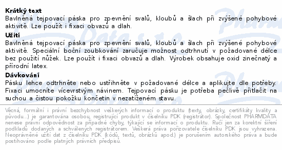 FIXAtape CLASSIC tejpovací páska 2.5cmx10m 2ks